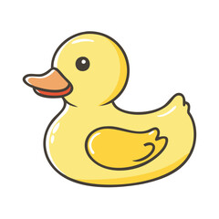 ubber duck icon, ubber duck vector illustration-simple illustration of ubber duck, perfect for ubber duck logos and icons