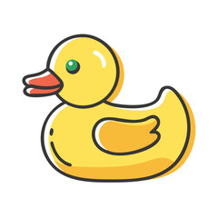 ubber duck icon, ubber duck vector illustration-simple illustration of ubber duck, perfect for ubber duck logos and icons