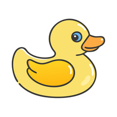 ubber duck icon, ubber duck vector illustration-simple illustration of ubber duck, perfect for ubber duck logos and icons