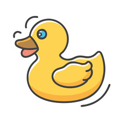 ubber duck icon, ubber duck vector illustration-simple illustration of ubber duck, perfect for ubber duck logos and icons