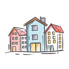 Fototapeta premium urban homes icon, urban homes vector illustration-simple illustration of urban homes, perfect for urban homes logos and icons