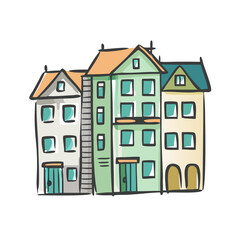 urban homes icon, urban homes vector illustration-simple illustration of urban homes, perfect for urban homes logos and icons