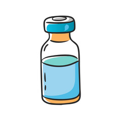 vaccine vial bottle icon, vaccine vial bottle vector illustration-simple illustration of vaccine vial bottle, perfect for vaccine vial bottle logos and icons
