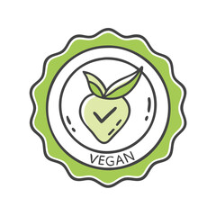 vegan stam icon, vegan stam vector illustration-simple illustration of vegan stam, perfect for vegan stam logos and icons