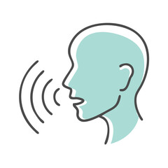voice icon, voice vector illustration-simple illustration of voice, perfect for voice logos and icons
