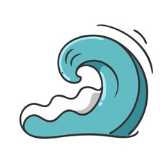 wave icon, wave vector illustration-simple illustration of wave, perfect for wave logos and icons