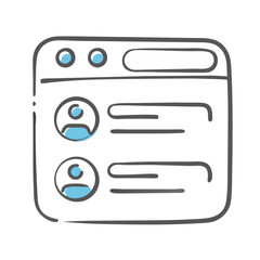 white social media icon, white social media vector illustration-simple illustration of white social media, perfect for white social media logos and icons