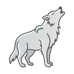 wolf icon, wolf vector illustration-simple illustration of wolf, perfect for wolf logos and icons
