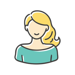 woman icon, woman vector illustration-simple illustration of woman, perfect for woman logos and icons