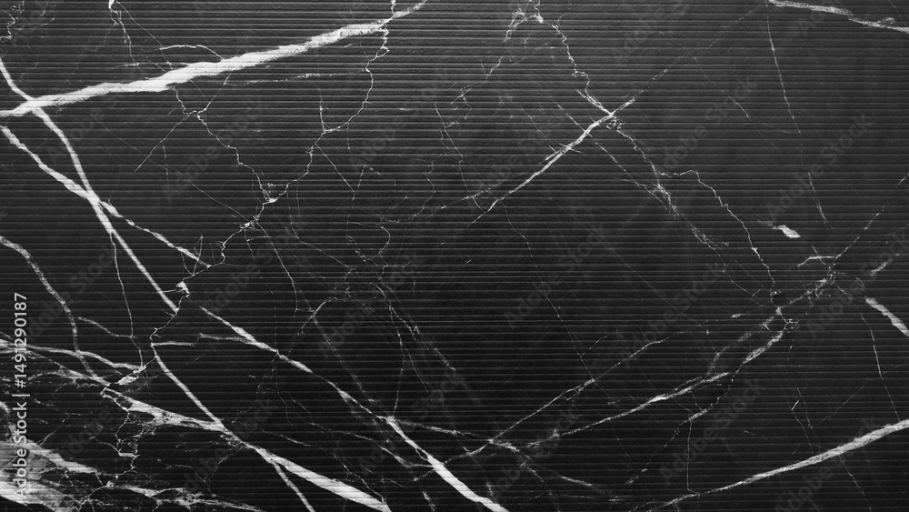 Fototapete a black and white photo of a stone wall with a lot of cracks and lines. photo has a moody and somewh