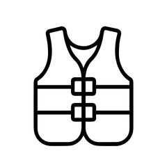 line icon life jacket on white background vector
Vector icon clothes and shoes