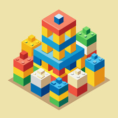 Obraz premium toy building blocks