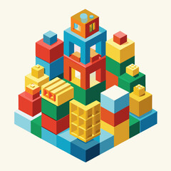 Obraz premium toy building blocks