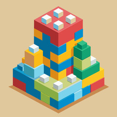 Fototapeta premium toy building blocks