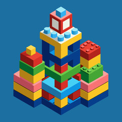 Fototapeta premium toy building blocks