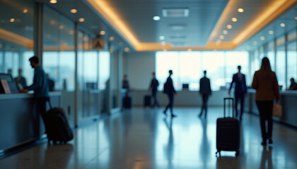 Diverse Group Walking Through Modern Indoor Corridor