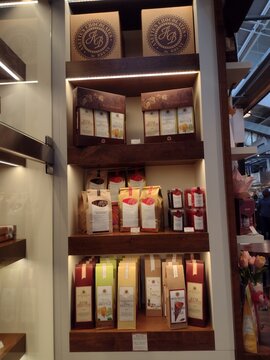 Anette's Chocolate in Oxbow Market Baking Mixes Beer Brittle illustrative editorial May 18, 2025, Napa, California	