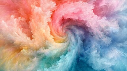 Obraz premium Abstract Swirling Pastel Colors Paint Texture Background