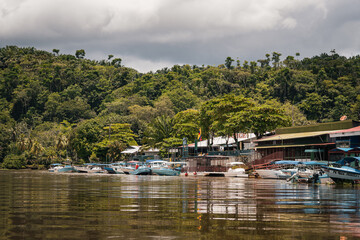 Obraz premium boats on the river