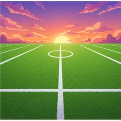 Obraz premium Sunset Stadium Dreams