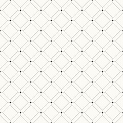 Vector seamless pattern. Simple abstract swatch. Square monochrome background. Contemporary digital simple geometric print. Can be used as swatch for illustrator.