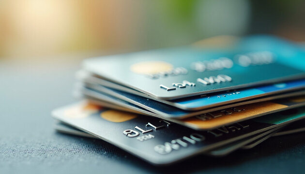 Stacked Credit and Debit Cards for Secure Financial Transactions