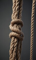 Frayed rope, stretched taut, nearing breaking point , rope,  breaking,  damaged