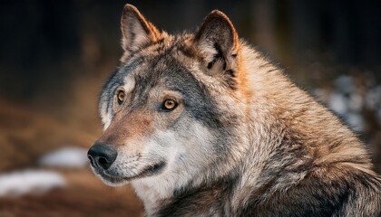 Fototapeta premium portrait of a wolf