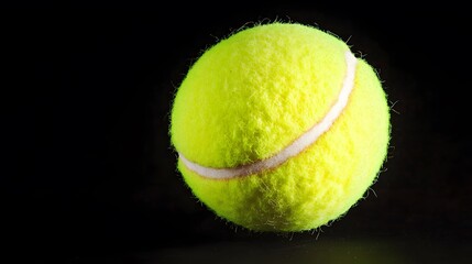 Closeup Tennis Ball Yellow Sport Game