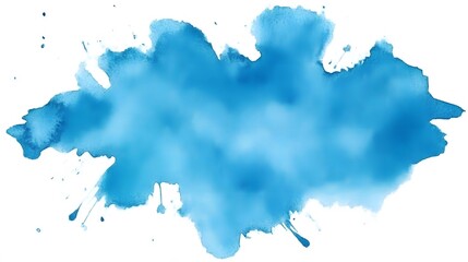 Obraz premium Abstract Blue Watercolor Wash Texture Background