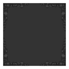 Floral ornamented frame; old style ornate decoration