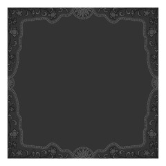 Floral ornamented frame; old style ornate decoration