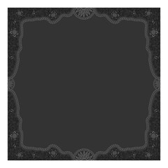 Floral ornamented frame; old style ornate decoration