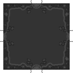 Floral ornamented frame; old style ornate decoration