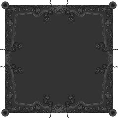 Floral ornamented frame; old style ornate decoration