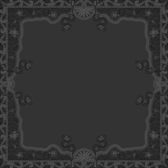 Floral ornamented frame; old style ornate decoration