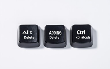 Computer keys for deleting and collaborating