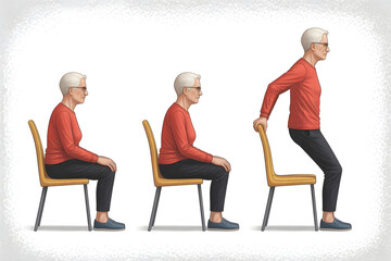 Chair Exercise for Seniors to Improve Lower Body Strength