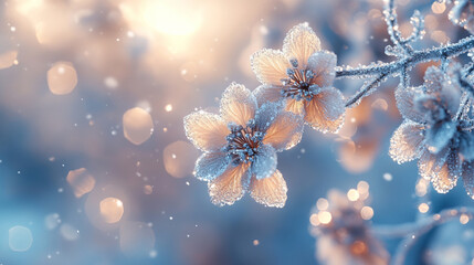 snow covered branches of a tree