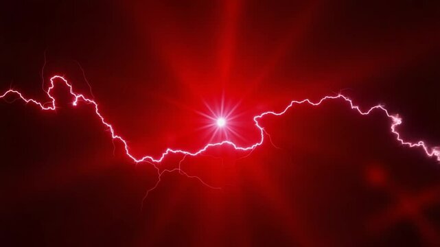 A blue electric field with a red light