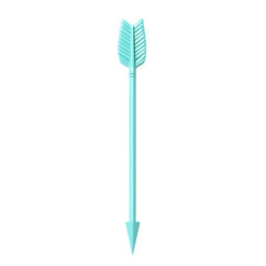 Minimalistic Arrow with Elegant Outlines in Pastel Isolated on Transparent Background