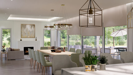 modern dining room