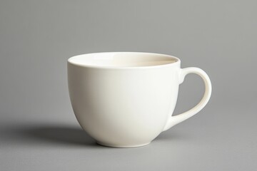 Empty white coffee cup