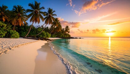 Fototapeta premium sunset on the beach