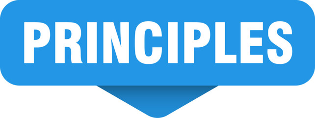 principles sticker. principles sign on transparent background
