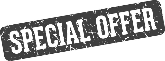special offer rectangular sign. special offer stamp