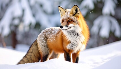 Obraz premium red fox vulpes