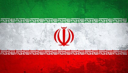 grunge flag of iran