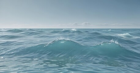 Fototapeta premium Abstract light blue water, subtle wave patterns, ethereal feel , limpid, nature, smooth