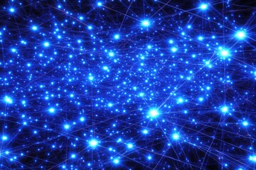 Naklejka premium Abstract cosmic network